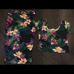 Crop Top and Tube Skirt